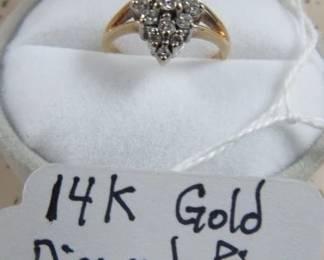 14K Gold Diamond Ring