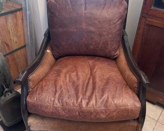 Leather chair cowhide chair 