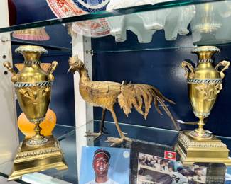 Bronze Urns and Metal Bird Orlando Estate Auction