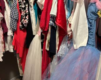 This is just one of the women's clothes closets