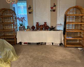 Bamboo/Rattan Bookcases