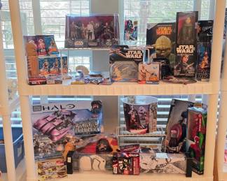 Star Wars and Marvel collectibles