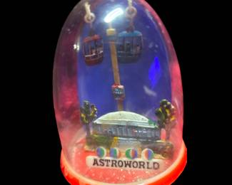 vintage Houston Astroworld water globe with no water.