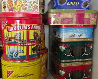 vintage Nabisco collectibles, tins