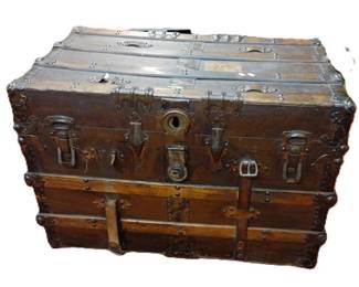 Antique steamer trunk