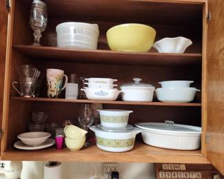 pyrex and other kitchen