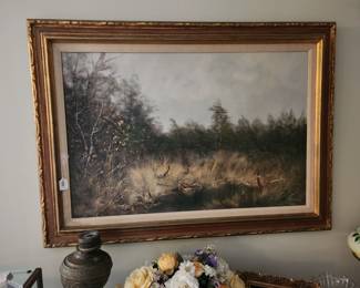 Pheasant oil on canvas painting