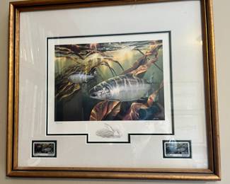 Canada Post stamp / print set - Coho Salmon