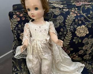 Hard plastic walker doll - unmarked