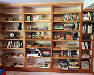 Basement office: toys, games, computer, books, Weis filing cabinet