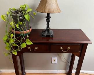 Mahogany entry table