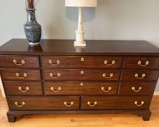 Unmarked mahogany finished drawers