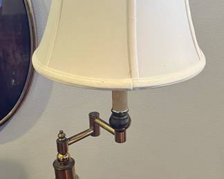 Marble base candlestick lamp