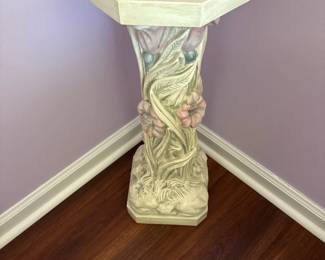Floral Pedestal Column Stand