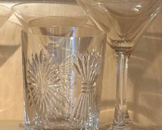 Waterford Crystal Feather Lowball Glasses