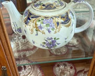 Andrea by Sadek Royal Violets Teapot