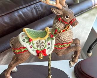 Lenox Carousel Collection Christmas Reindeer Figurine 1989