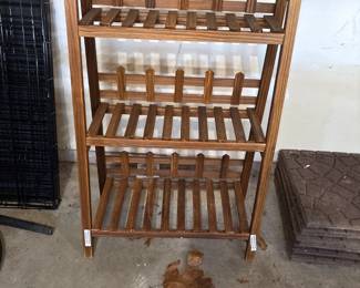 3 tier wooden plant stand