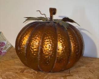 Metal Pumpkin Decor
