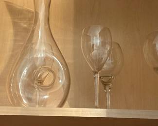 crystal wine carafe