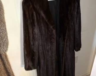 Mink A-Line Coat