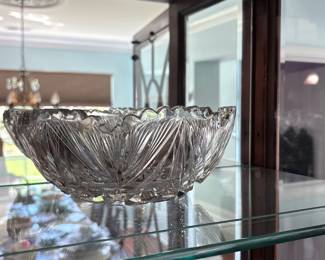 American Brilliant Period Cut glass Bowl
