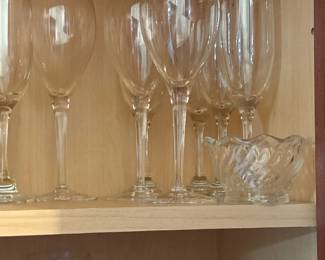 crystal wine glasses