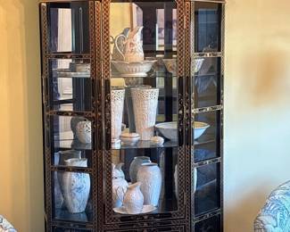 Oriental Lighted Curio Cabinet