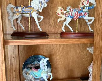 Lenox "American Glory" Carousel Horse Figurine - Franklin Mint Carousel Majesty Horse