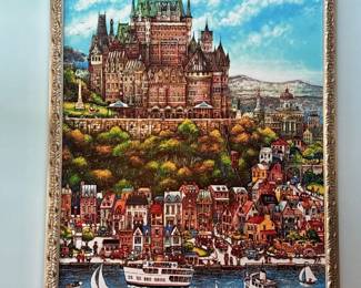 Quebec City Print by Bill Bell Boat Print