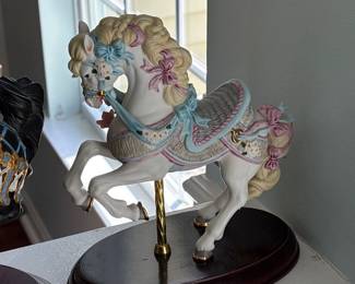 Lenox Carousel Horse Figurine "Pearls and Pansies" collection