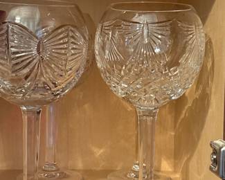 Waterford Peace Millennium Balloon Wine Glasses