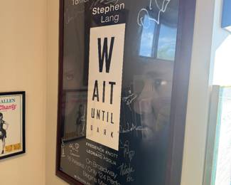 Wait Until Dark Broadway Movie Poster - Autographed by Quentin Tarantino & Marisa Tomei & Cast - 2 Available