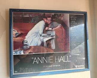 "Annie Hall" Movie Poster Autographed by Woody Allen