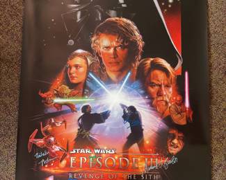 DXP23 Star Wars: Revenge of the Sith Original Movie Poster, Signed, COA