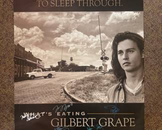 DXP19 What's Eating Gilbert Grape Original Movie Poster, Signed, COA