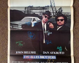 DXP28 The Blues Brothers Original Movie Poster, Signed, COA