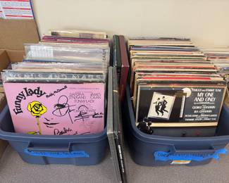 Large Collection of Signed & Unsigned Vinyl Records