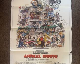 DXP13 National Lampoon's Animal House Original Movie Poster, Signed, COA