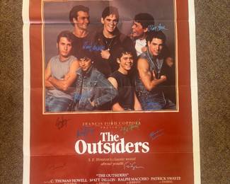 DXP10 The Outsiders Original Movie Poster, Signed, COA