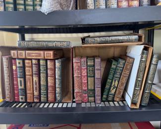 Huge Collection of Easton Press & Franklin Mint Leather Bound Signed Editions