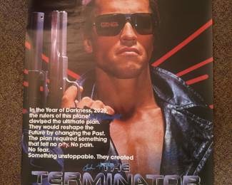 DXP14 The Terminator Original Movie Poster, Signed, COA