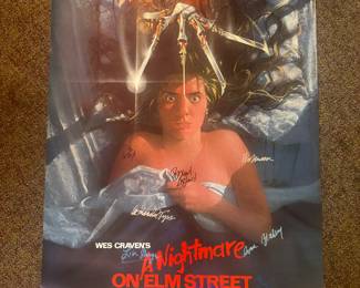 DXP9 A Nightmare on Elm Street Original Movie Poster, Signed, COA