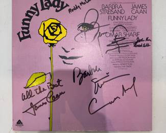 Original Soundtrack - Funny Lady - Autographed by Barbara Streisand, James Caan, Omar Sharif