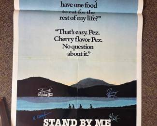 DXP26 Stand By Me Original Movie Poster, Signed, COA