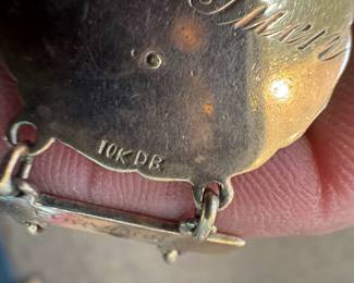 Men's Waltham Pocket Watch (Sterling Silver) with Men's Basketball Medals (10K Gold Each)