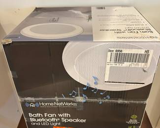 Bathroom exhaust fan with blue tooth speaker
