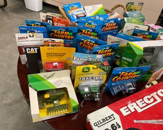 Farm Country & John Deere & Cat & Case Toys