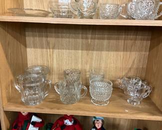 Clear Glass Crystal Creamers & Sugars