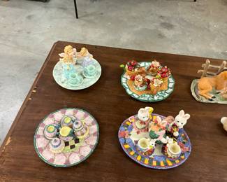 Miniature Resin Tea Sets - Popular Imports, Precious Moments, Young's,